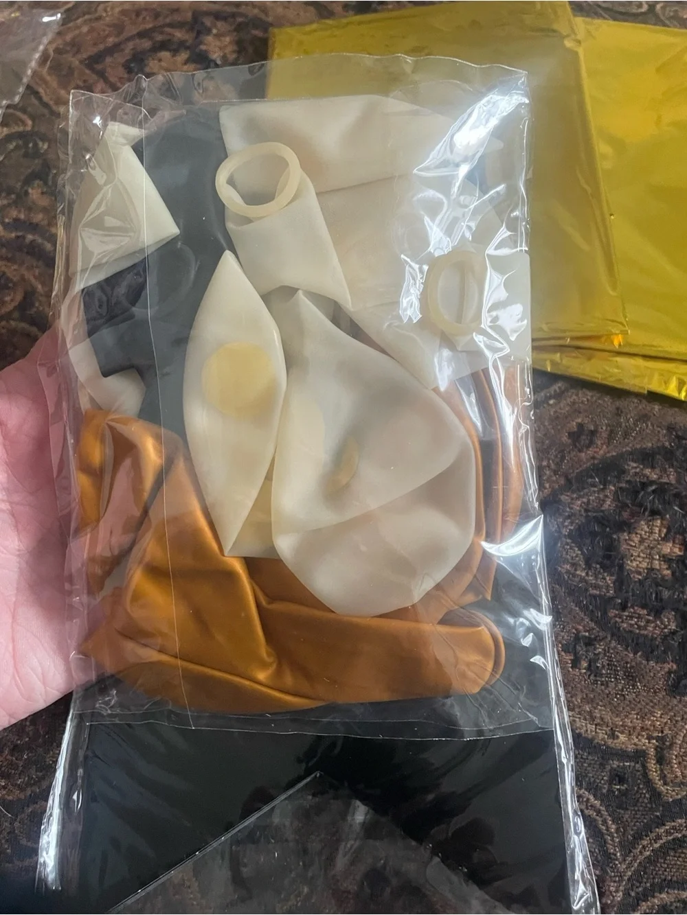 Gold and Black balloon Party pack age 53